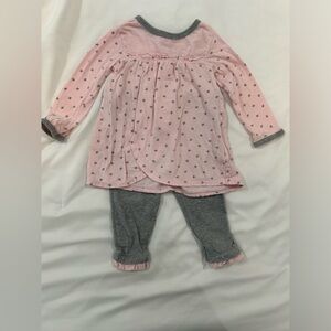 Burt’s Bees Baby 3-6 Months Two Piece Pajama Set Girl